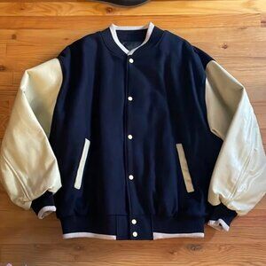 Wool / Leather Bomber